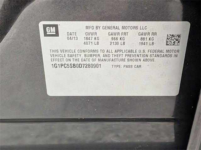 2013 Chevrolet Cruze 1LT Auto