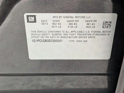 2013 Chevrolet Cruze 1LT Auto