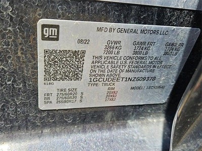 2022 Chevrolet Silverado 1500 4WD Crew Cab Short Bed RST