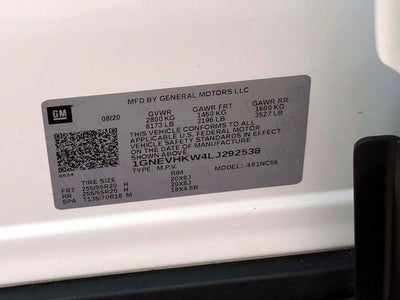 2020 Chevrolet Traverse AWD LT Leather