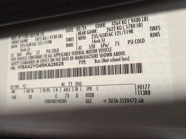 2024 Ford Transit-350 XLT