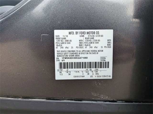 2019 Ford Explorer XLT 4WD