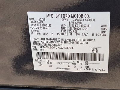2017 Ford Explorer Sport