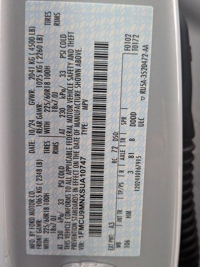 2025 Ford Escape ST-Line