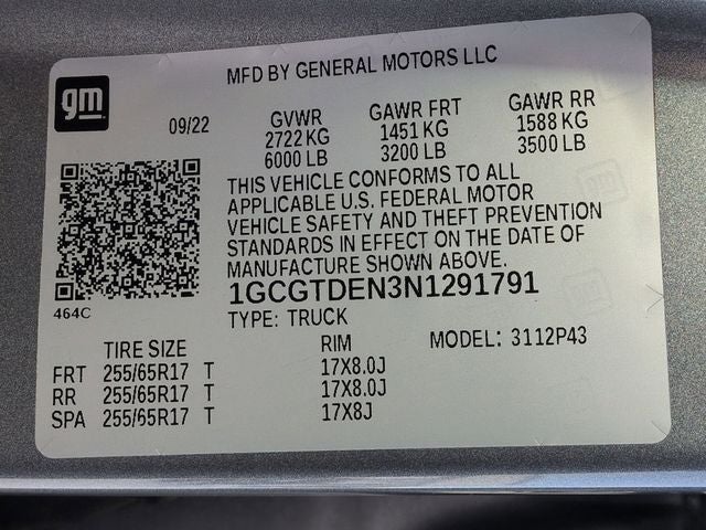 2022 Chevrolet Colorado Z71