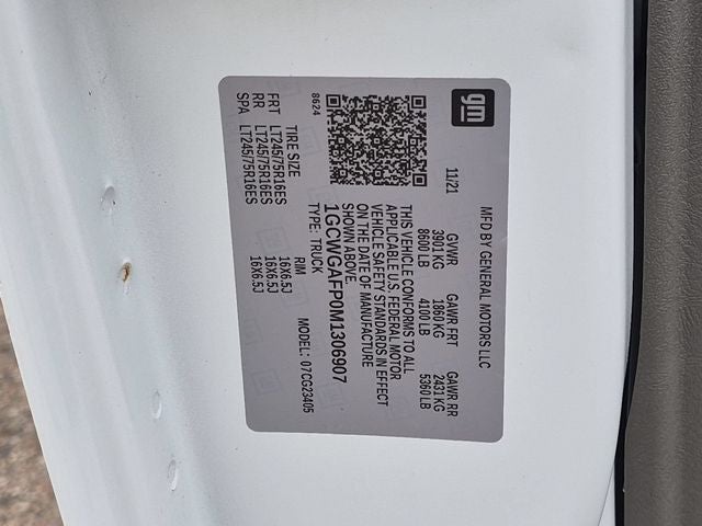 2021 Chevrolet Express 2500 Work Van Cargo