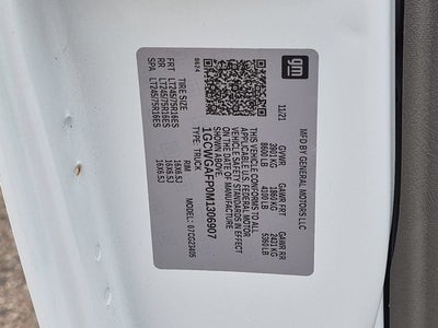 2021 Chevrolet Express 2500 Work Van Cargo