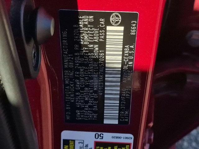 2022 Toyota Camry Hybrid LE