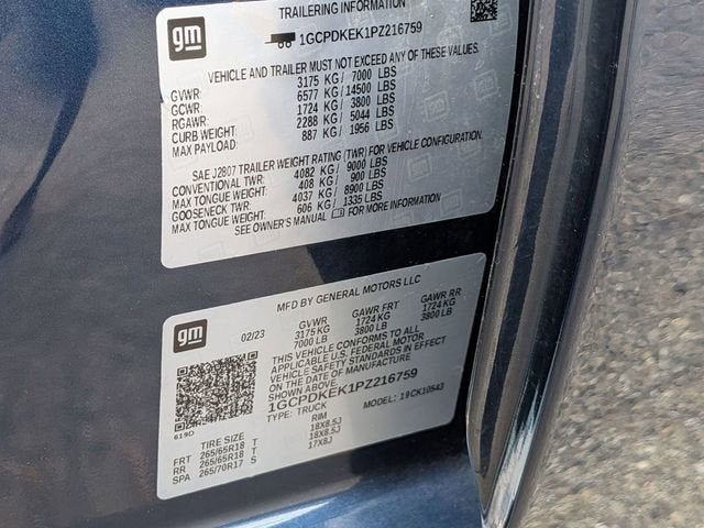 2023 Chevrolet Silverado 1500 LT (2FL)