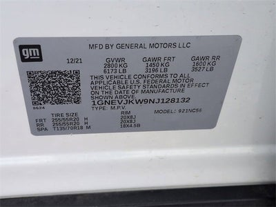 2022 Chevrolet Traverse RS