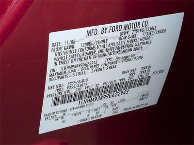 2009 Lincoln MKS 4DR SDN FWD