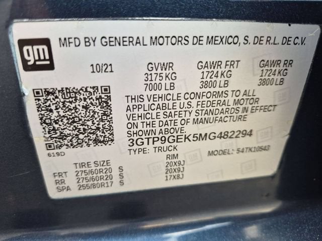 2021 GMC Sierra 1500 Elevation