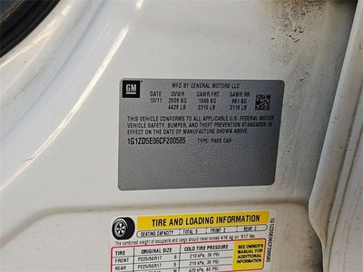 2012 Chevrolet Malibu LT w/2LT