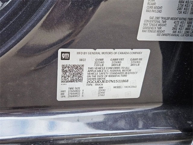 2022 Chevrolet Silverado 1500 High Country