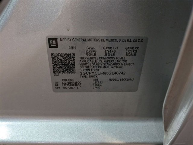 2019 Chevrolet Silverado 1500 Custom Trail Boss