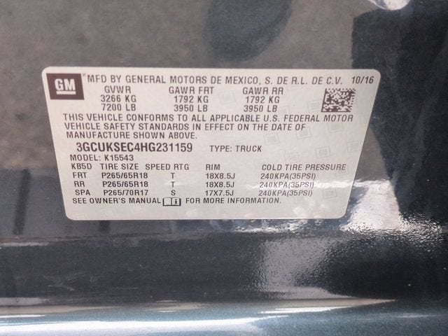 2017 Chevrolet Silverado 1500 LTZ