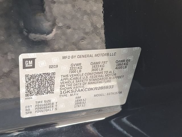 2019 GMC Yukon SLE