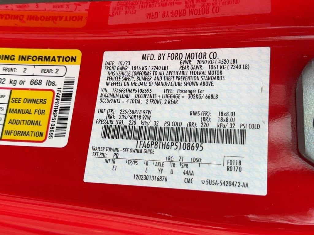 2023 Ford Mustang EcoBoost Premium Fastback