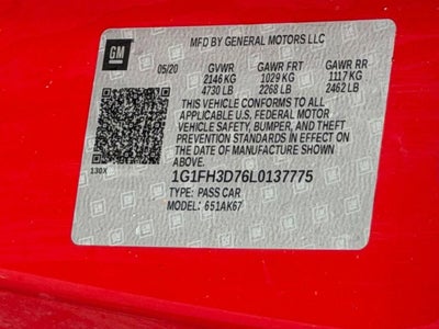 2020 Chevrolet Camaro 2SS