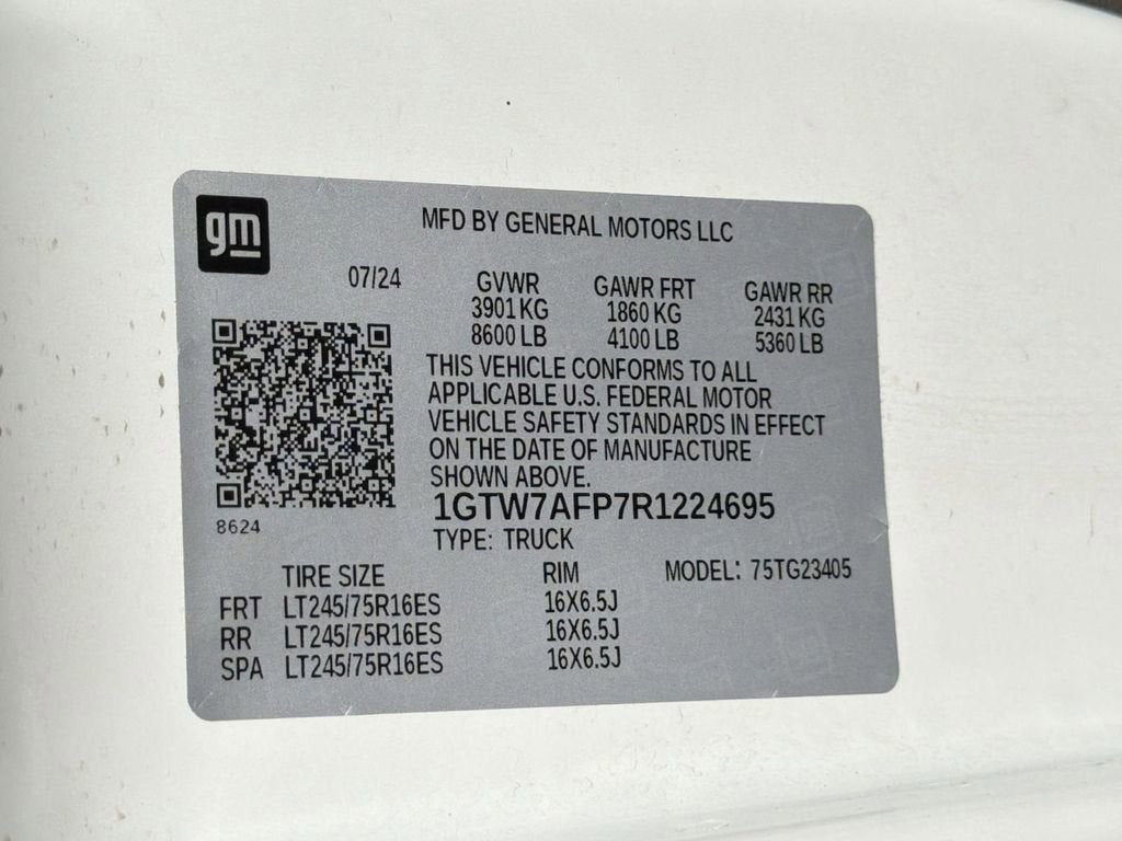 2024 GMC Savana Cargo 2500 Work Van