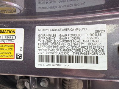 2020 Honda Accord Sedan EX-L