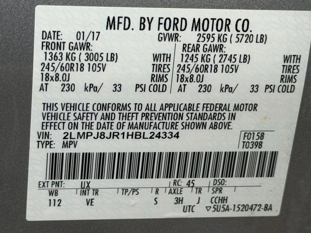 2017 Lincoln MKX Premiere