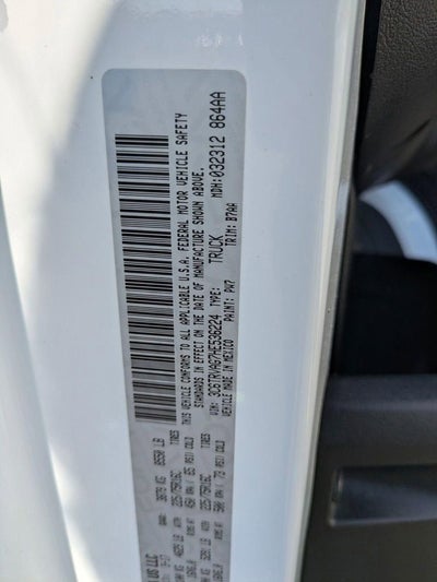 2017 RAM ProMaster 1500 Cargo Van Low Roof 136" WB