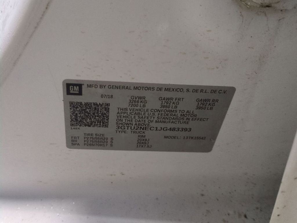 2018 GMC Sierra 1500 SLT