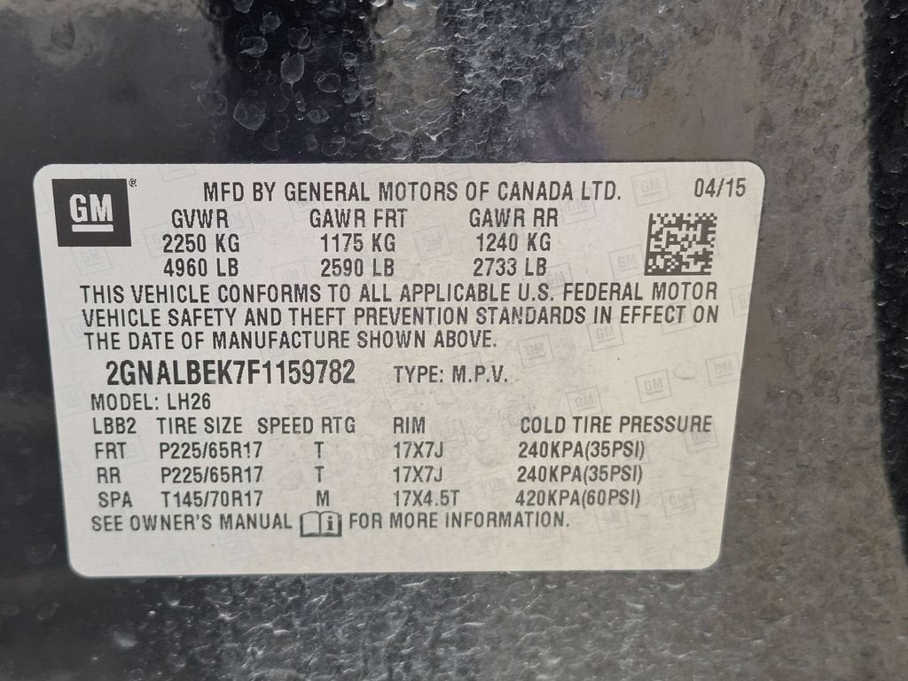 2015 Chevrolet Equinox LT