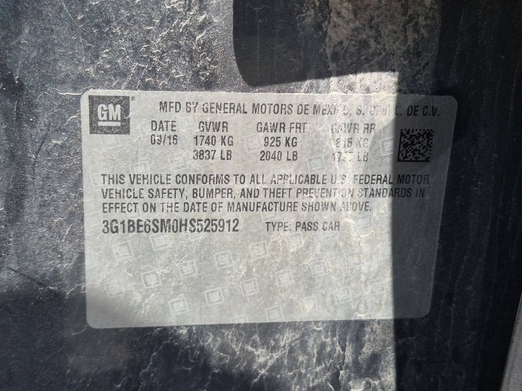 2017 Chevrolet Cruze LT