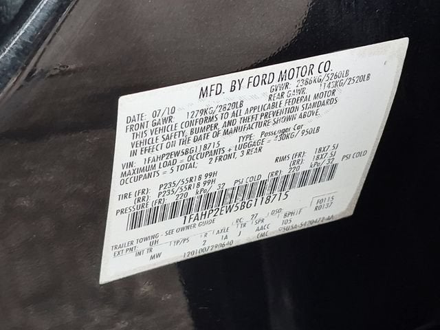 2011 Ford Taurus SEL