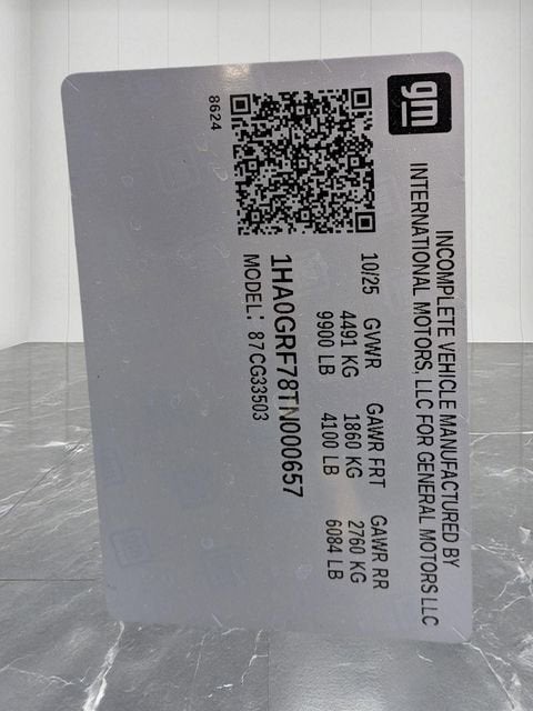 2026 Chevrolet Express Cutaway 3500 1WT