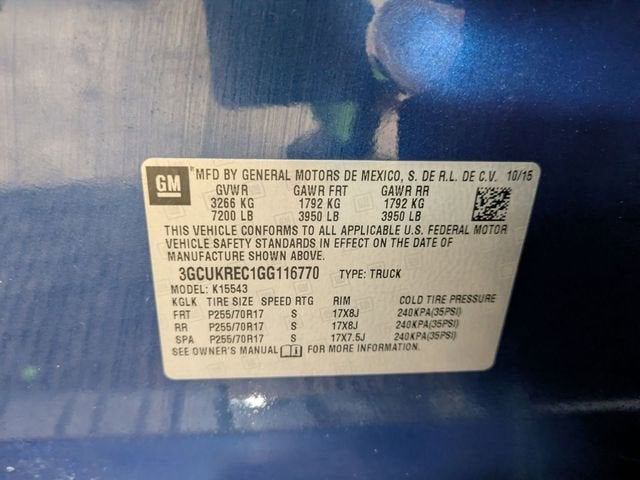 2016 Chevrolet Silverado 1500 LT