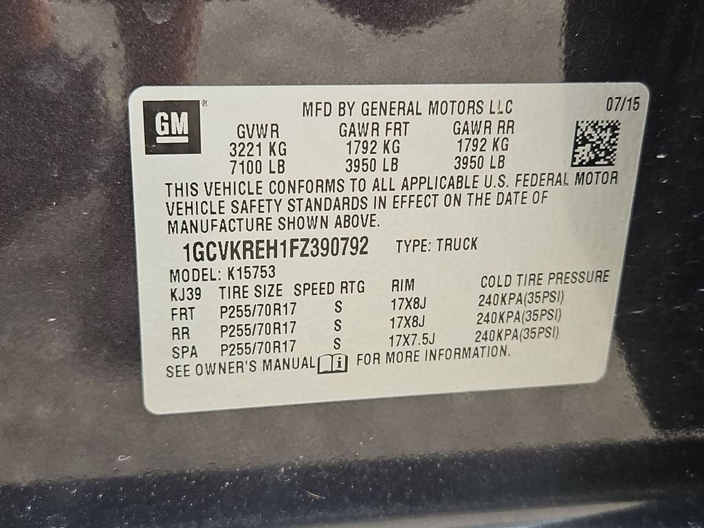 2015 Chevrolet Silverado 1500 LT