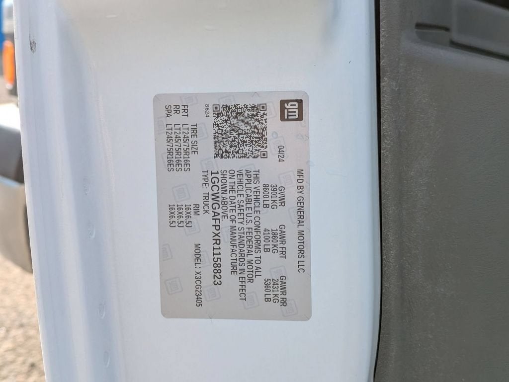 2024 Chevrolet Express Cargo 2500 WT