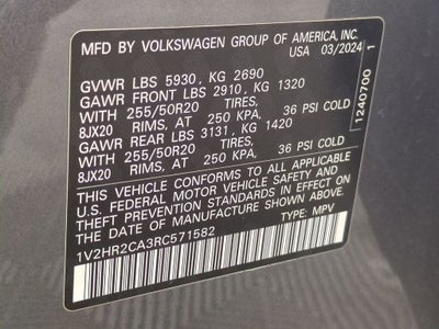 2024 Volkswagen Atlas 2.0T SE w/Technology