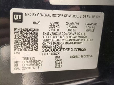 2023 Chevrolet Silverado 1500 Custom Trail Boss