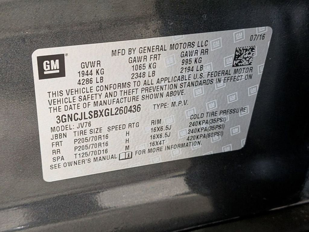 2016 Chevrolet Trax LT