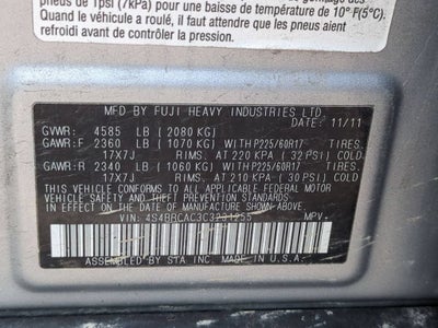 2012 Subaru Outback 2.5i