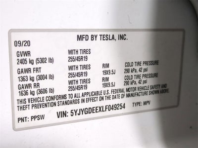 2020 Tesla Model Y Long Range Dual Motor All-Wheel Drive