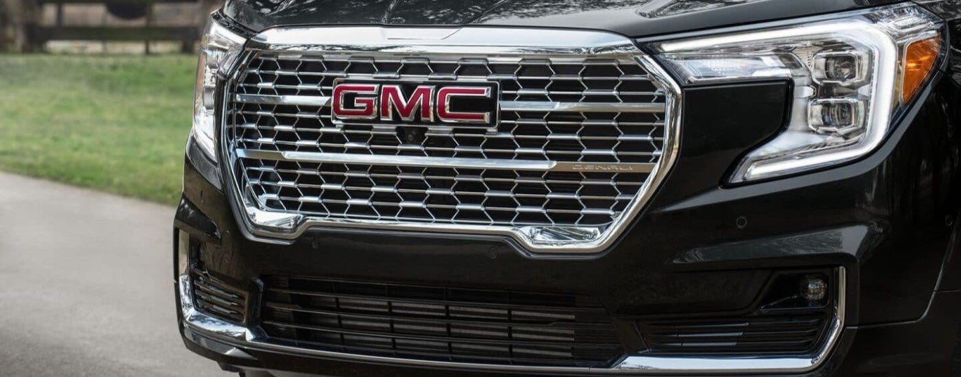 Front grille on a black 2024 GMC Terrain Denali