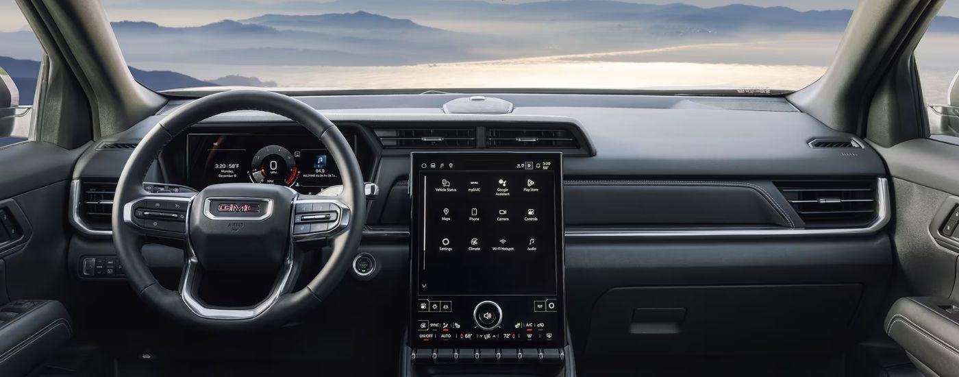 The front interior display of a 2026 GMC Terrain.