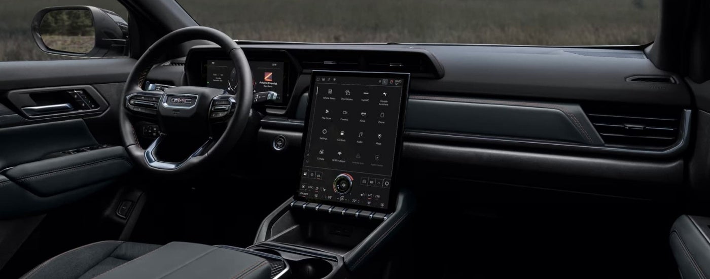 Infotainment display and digital gauge cluster in a 2026 GMC Terrain