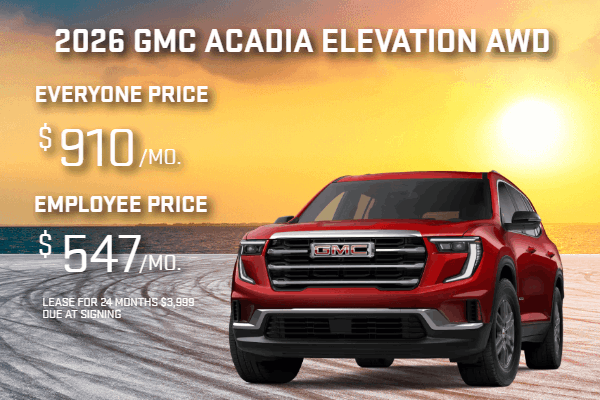 2026 GMC Acadia Elevation AWD
