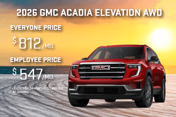 2026 GMC Acadia Elevation AWD