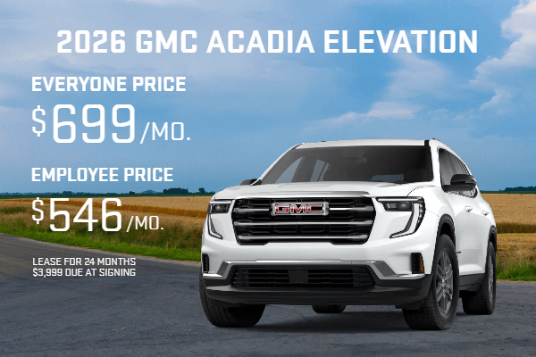 2026 GMC Acadia Elevation
